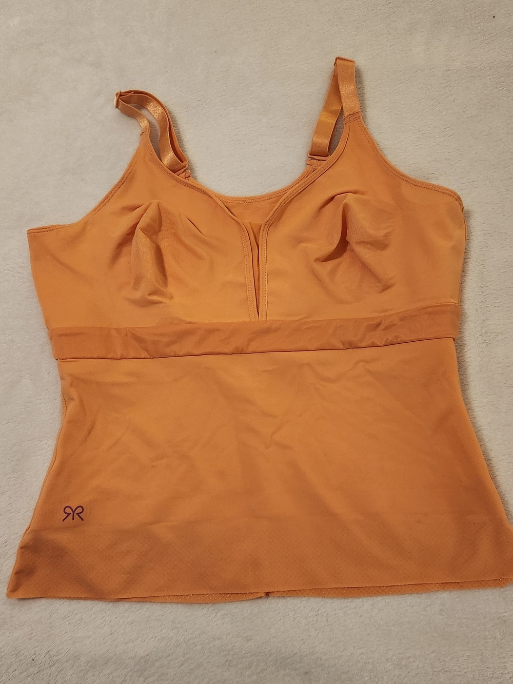 Ruby Ribbon Reina Camisole In Vibrant Apricot Orange Size 40